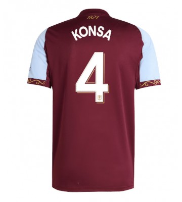 Aston Villa Ezri Konsa #4 Hjemmebanetrøje 2025-26 Kortærmet